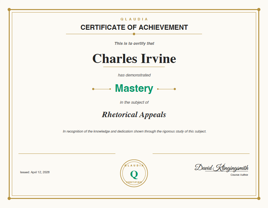 Competency certificate