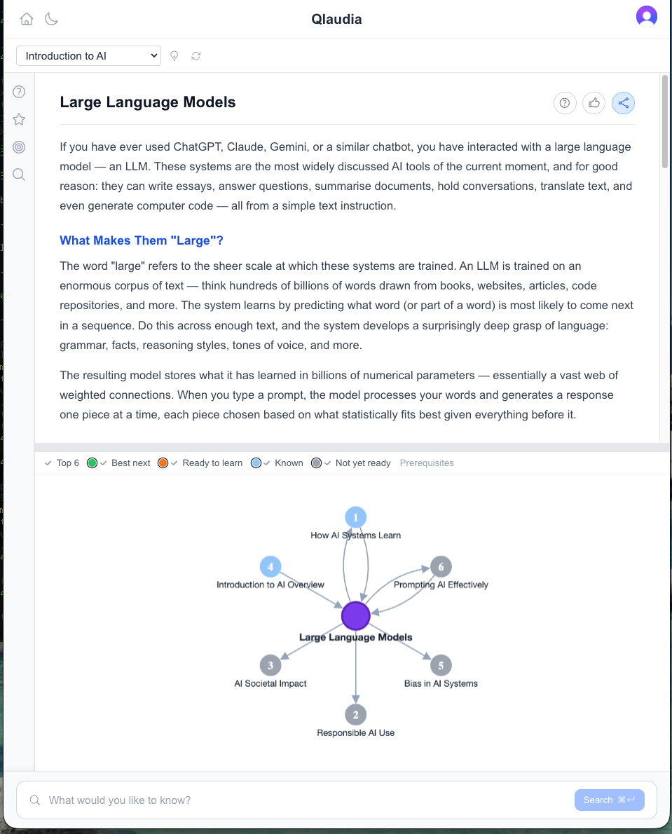 Knowledge graph navigation